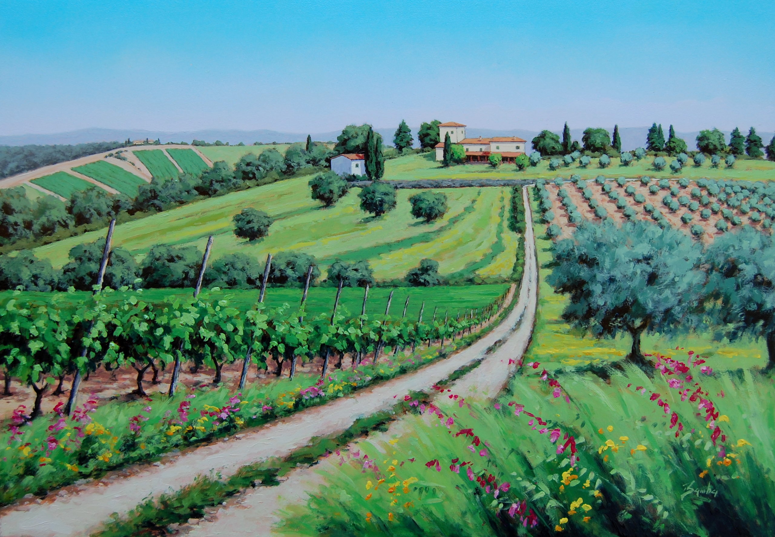 campagna toscana in primavera n. 2
