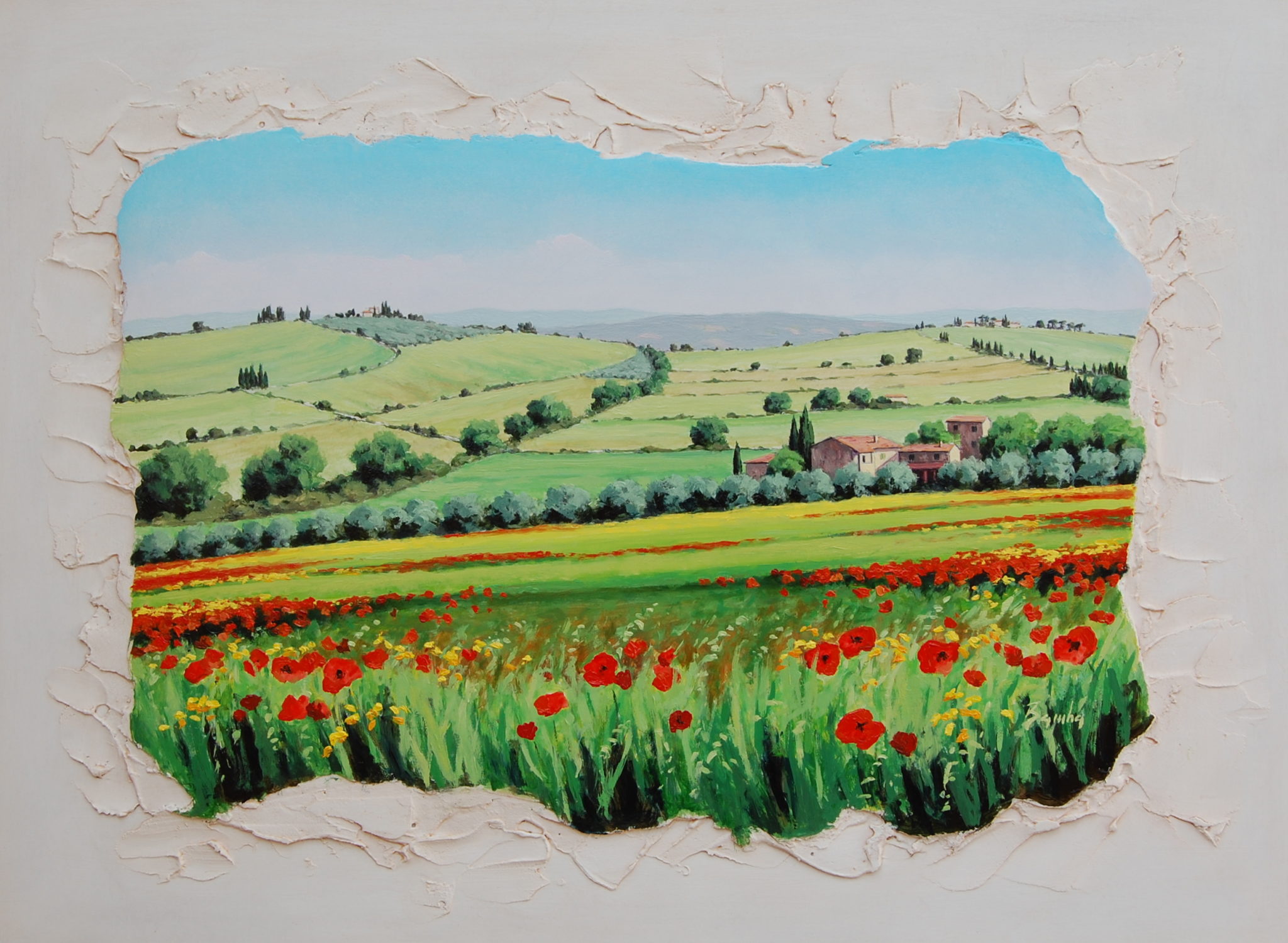 papaveri e colline